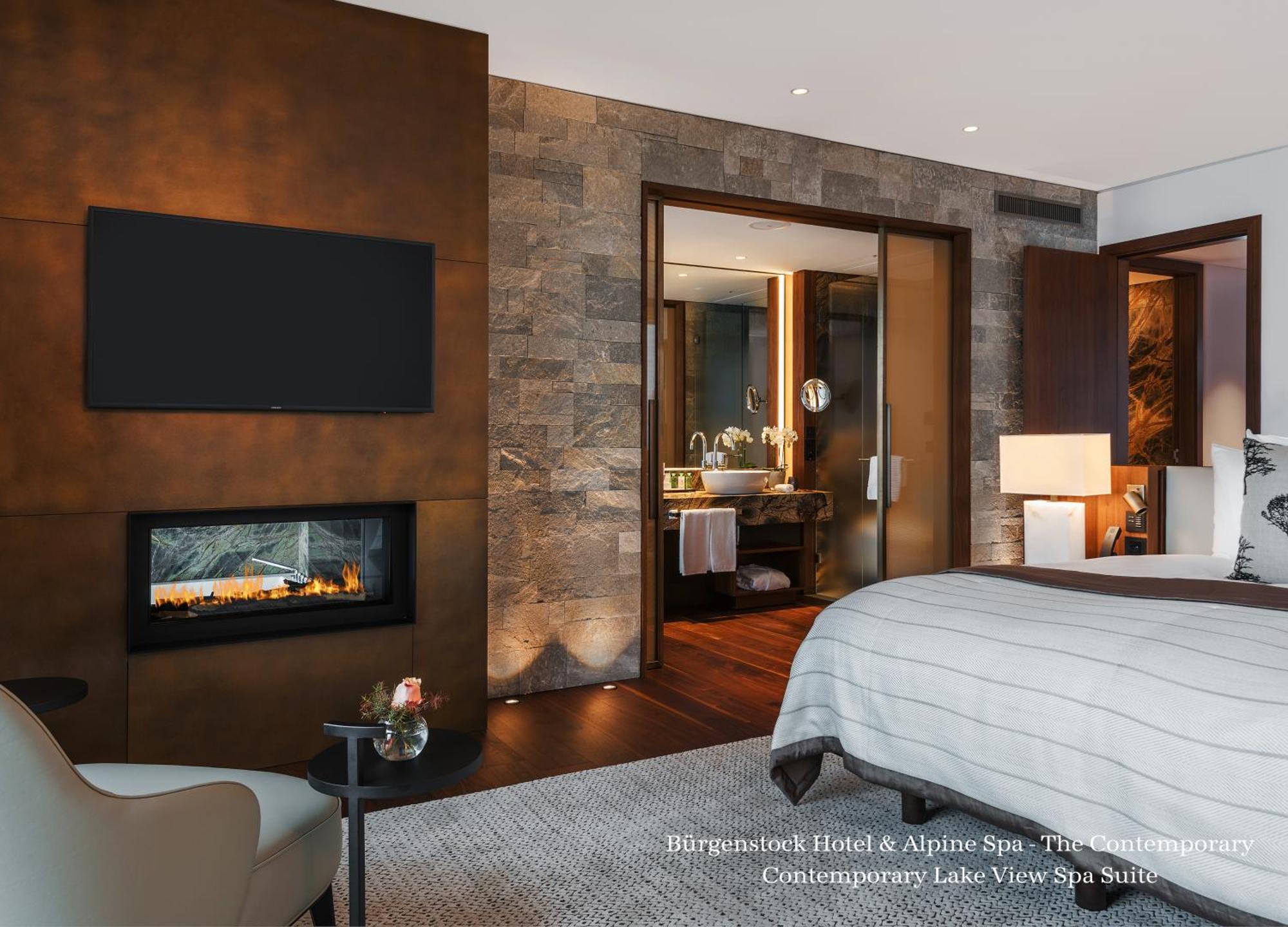 Moderne Spa-Suite mit Seeblick