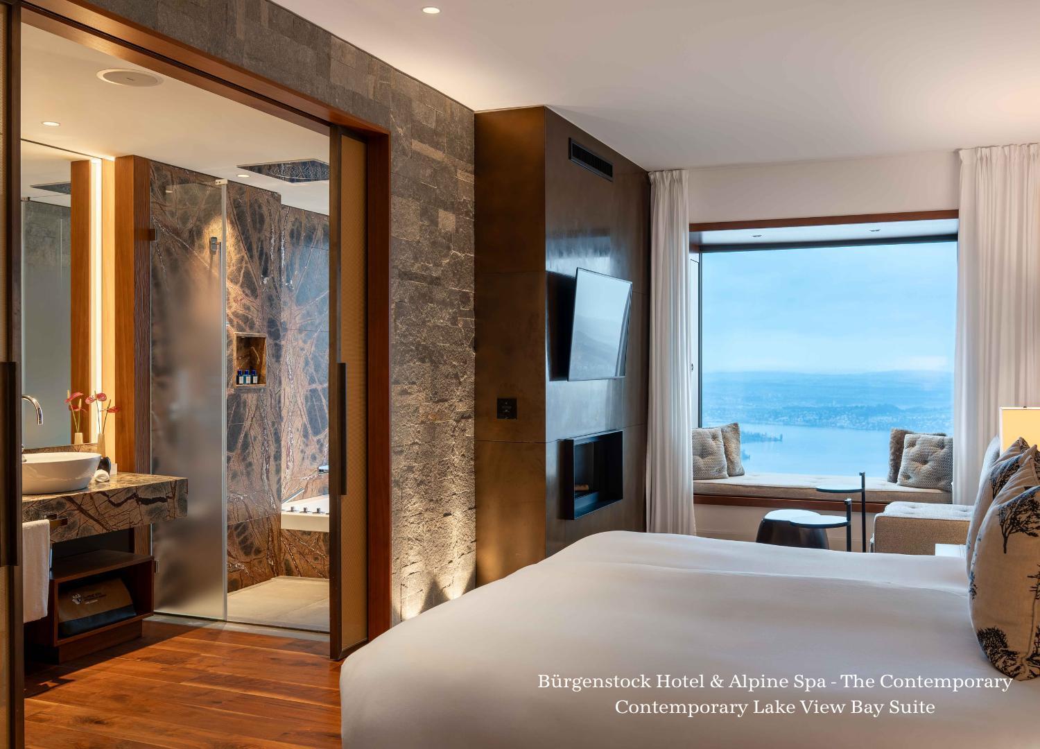 Moderne Bay Suite mit Seeblick